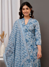 Exquisite Salwar Suit in Blue Colour